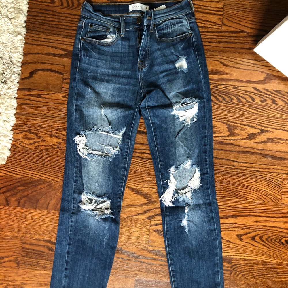 Molley and Zoey Ripped BF Jeans